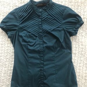 Short Sleeve Button Up Blouse
